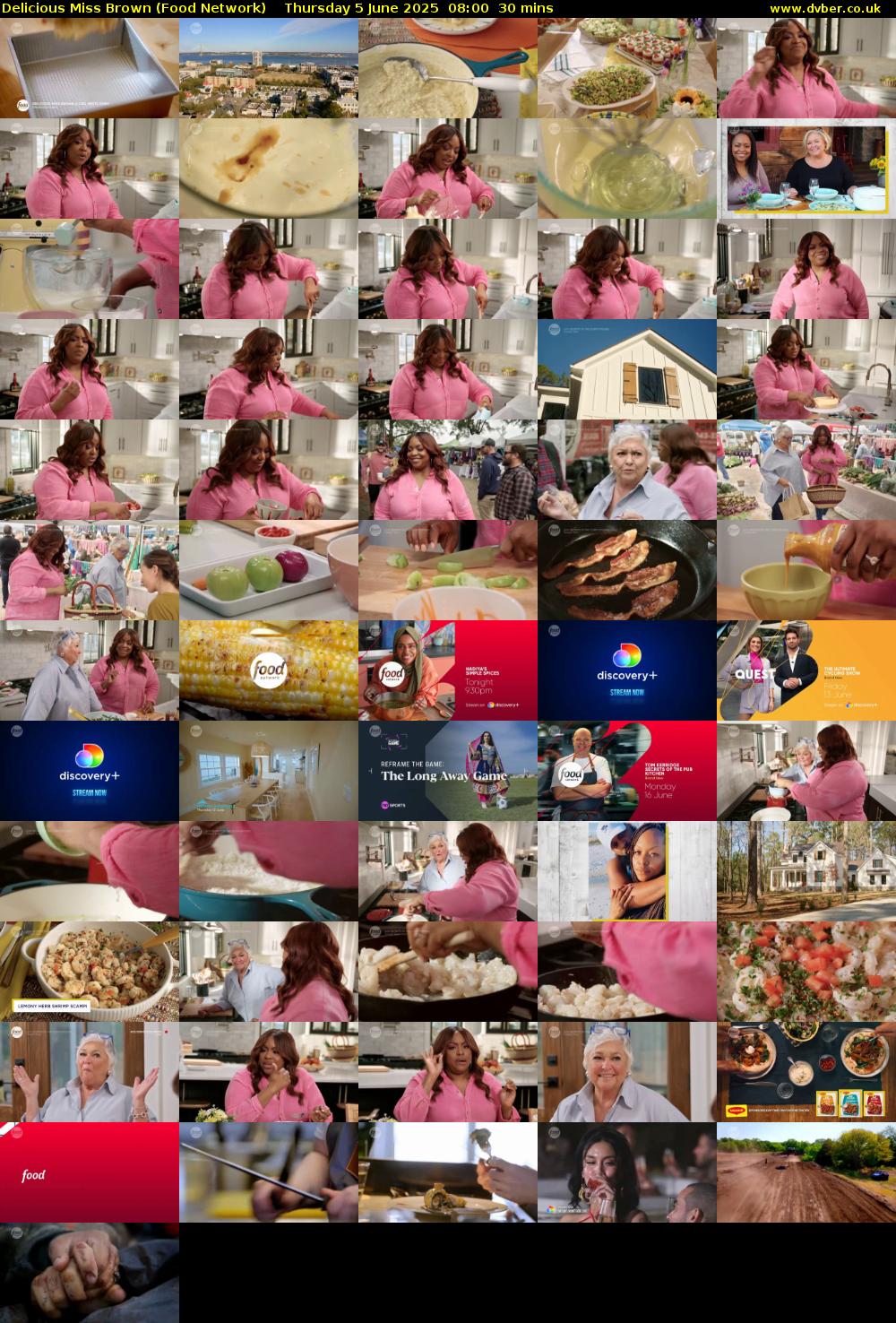 Delicious Miss Brown (Food Network) Thursday 5 June 2025 08:00 - 08:30