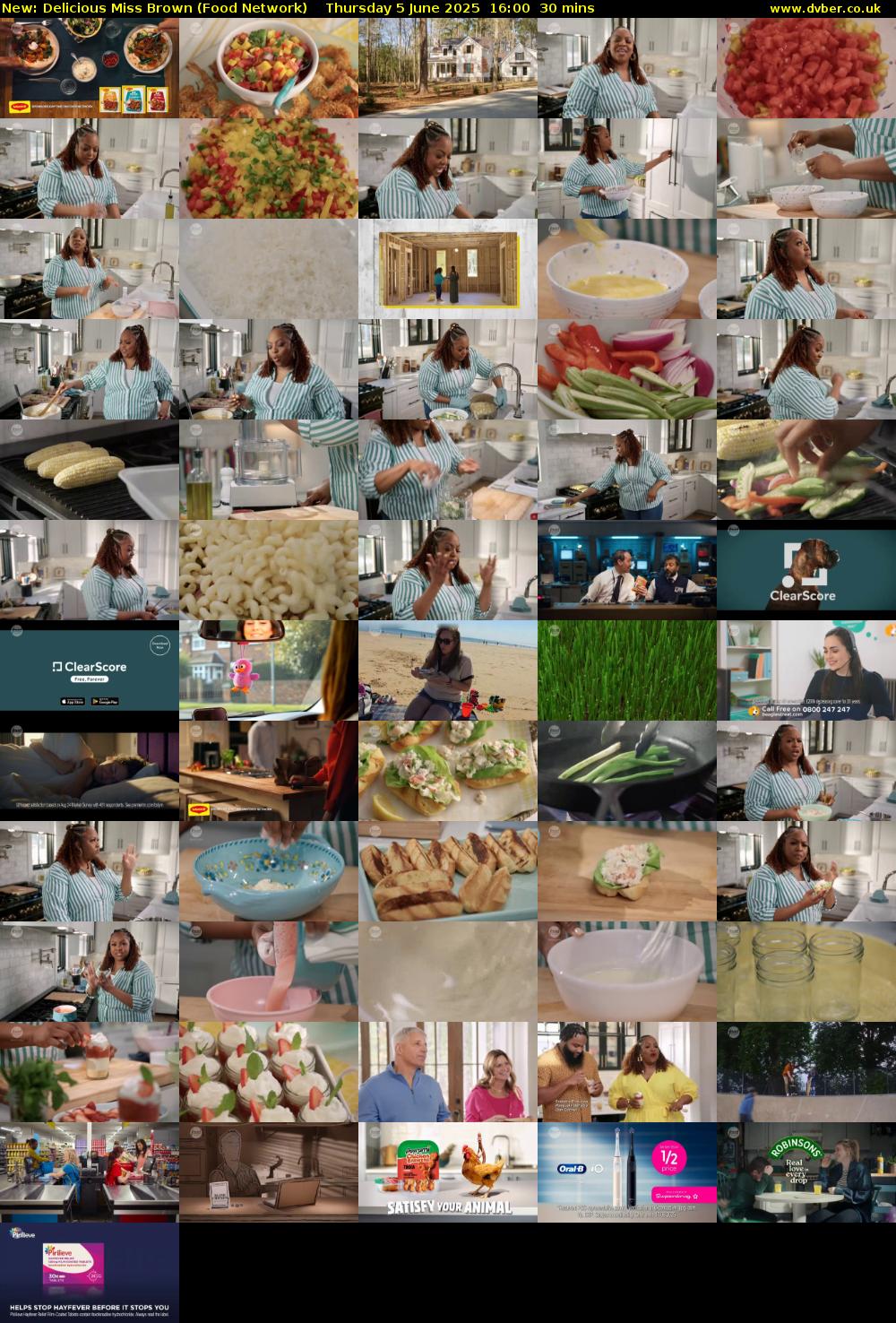 Delicious Miss Brown (Food Network) Thursday 5 June 2025 16:00 - 16:30