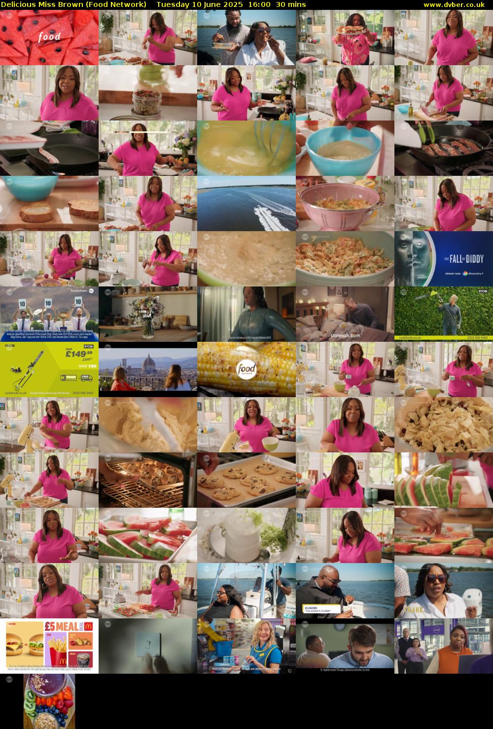 Delicious Miss Brown (Food Network) Tuesday 10 June 2025 16:00 - 16:30