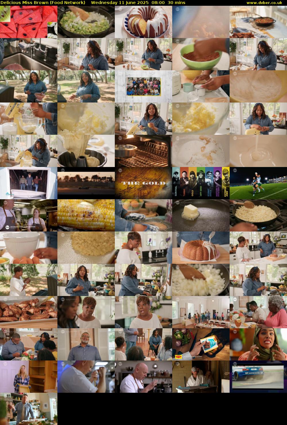 Delicious Miss Brown (Food Network) Wednesday 11 June 2025 08:00 - 08:30