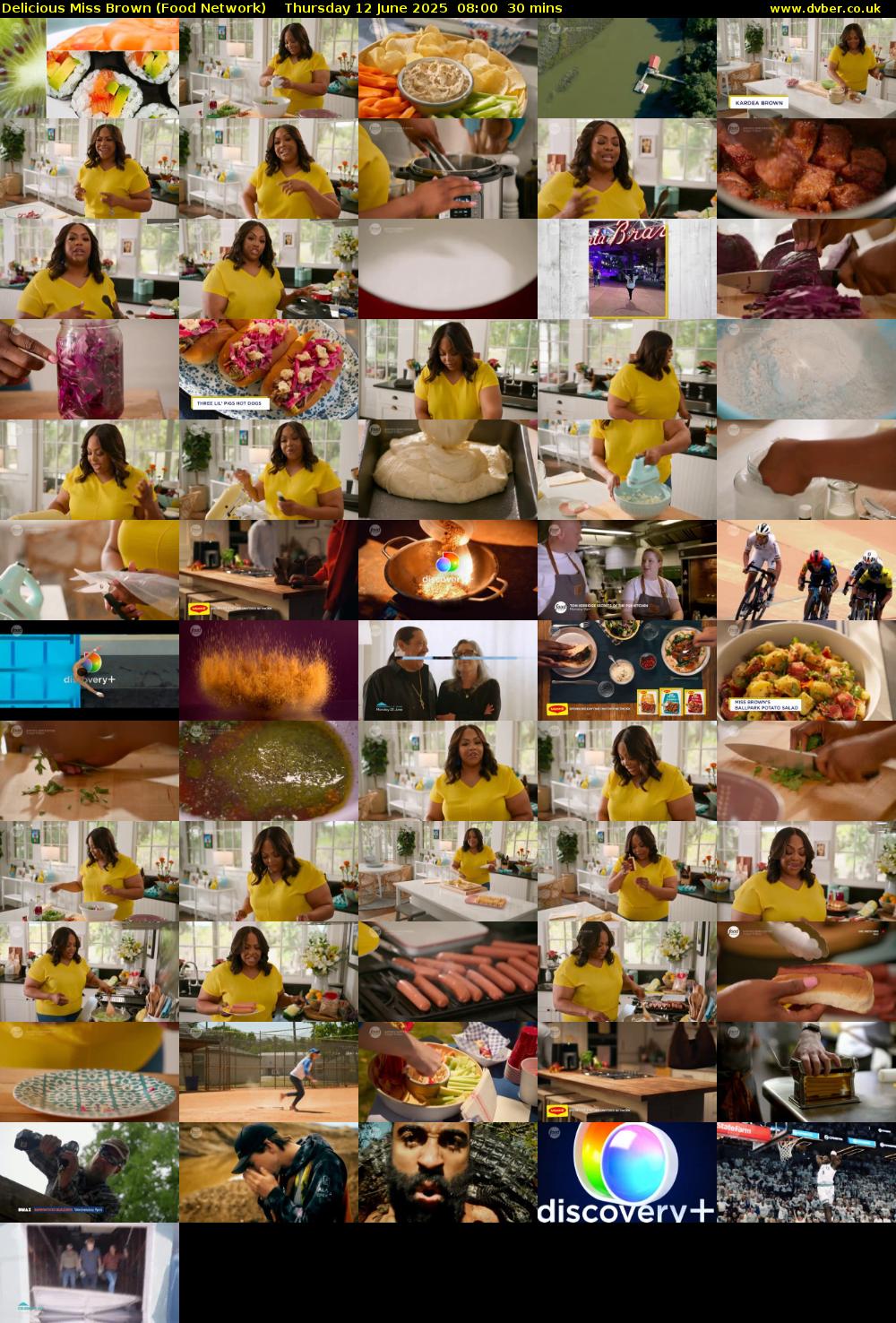 Delicious Miss Brown (Food Network) Thursday 12 June 2025 08:00 - 08:30