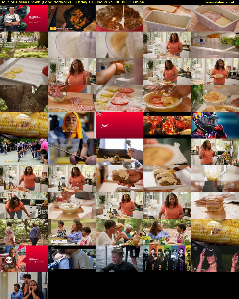 Delicious Miss Brown (Food Network) Friday 13 June 2025 08:00 - 08:30