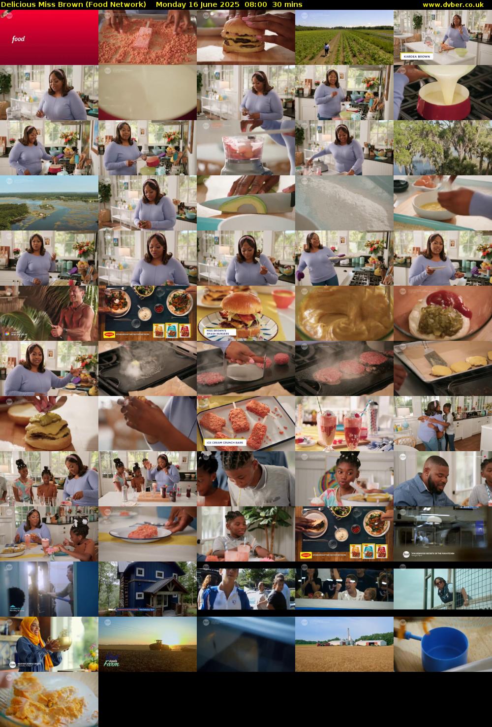Delicious Miss Brown (Food Network) Monday 16 June 2025 08:00 - 08:30