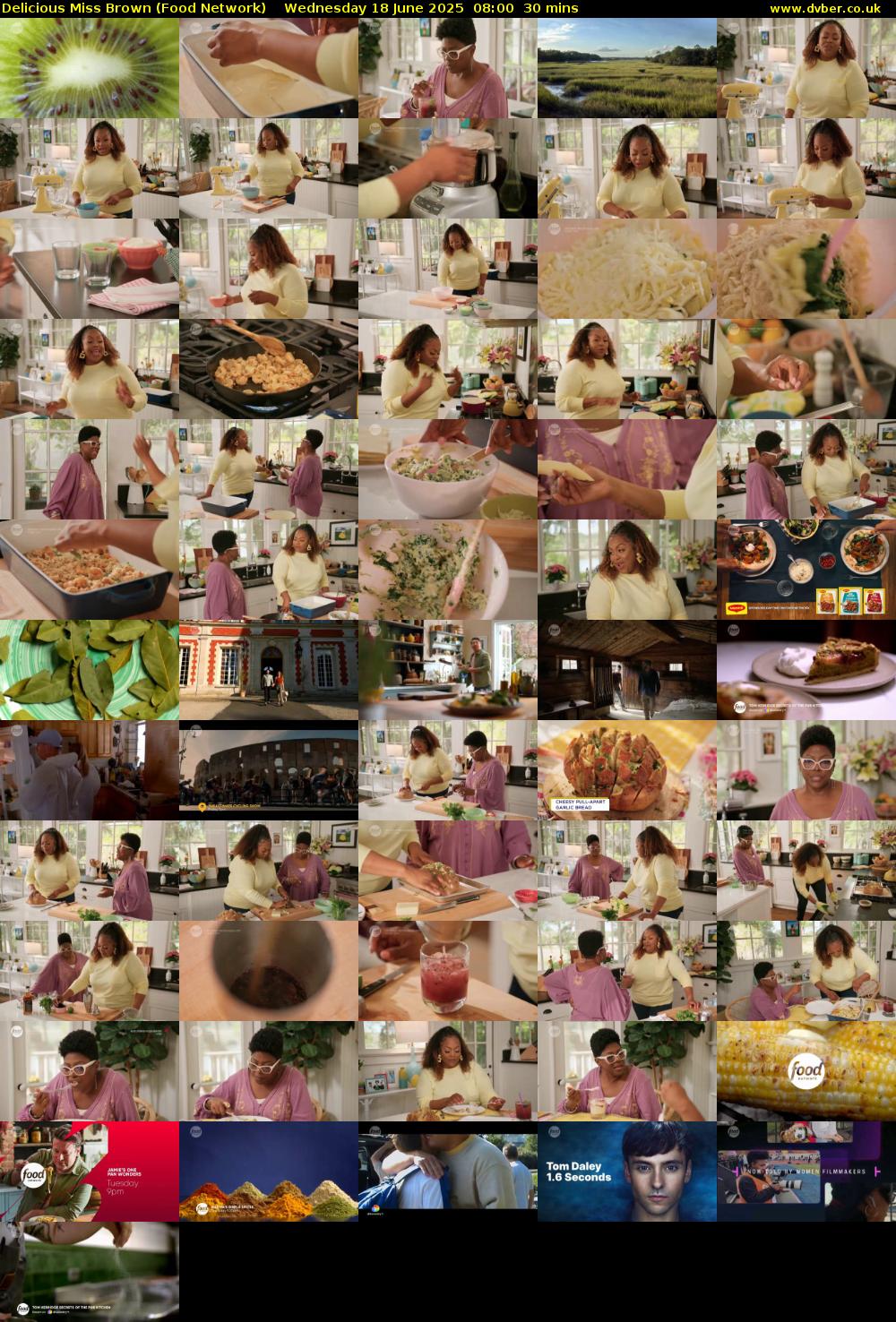 Delicious Miss Brown (Food Network) Wednesday 18 June 2025 08:00 - 08:30