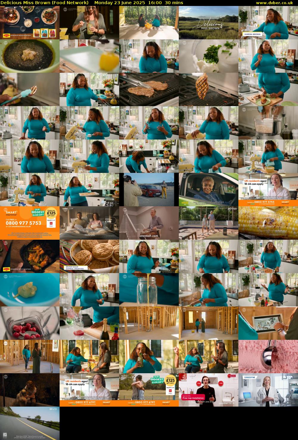 Delicious Miss Brown (Food Network) Monday 23 June 2025 16:00 - 16:30