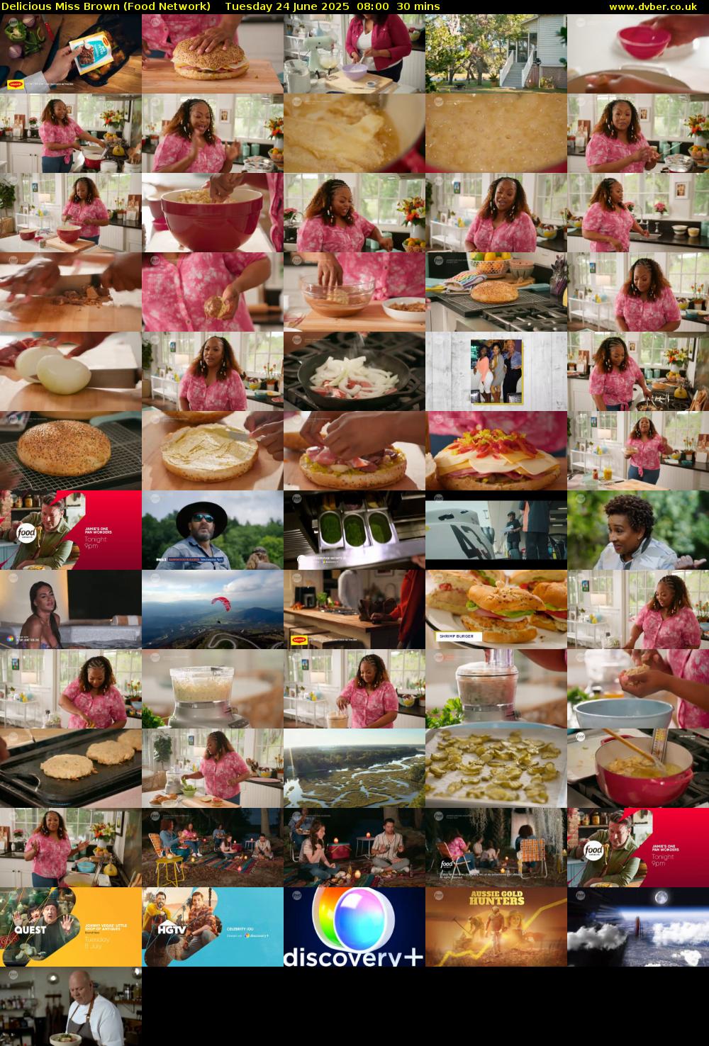 Delicious Miss Brown (Food Network) Tuesday 24 June 2025 08:00 - 08:30