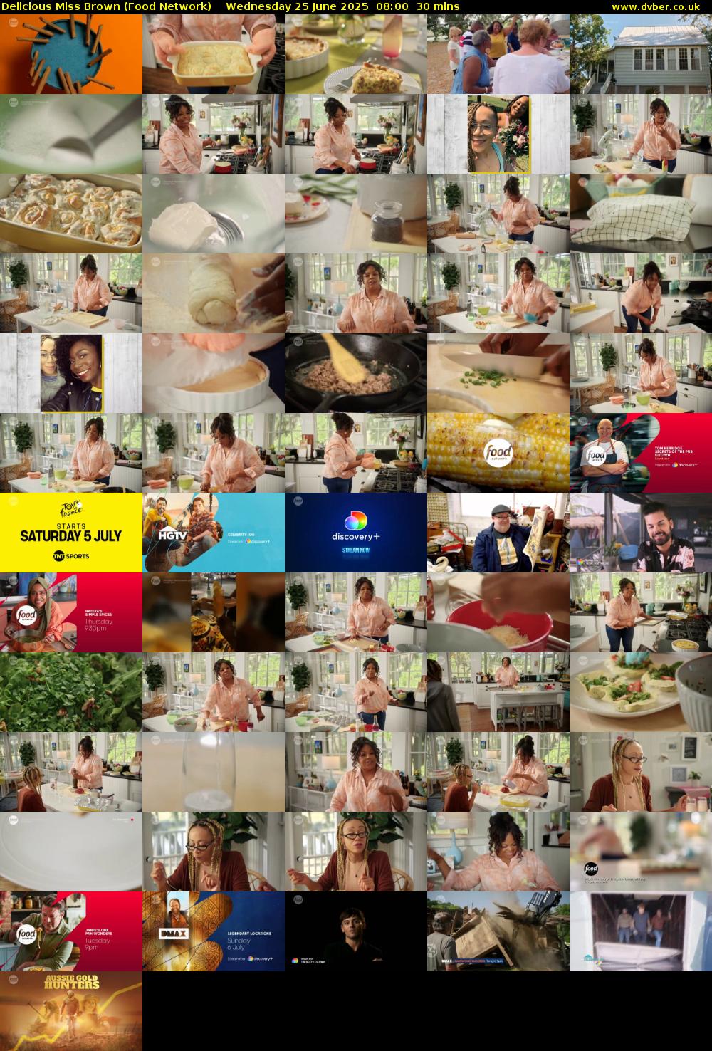 Delicious Miss Brown (Food Network) Wednesday 25 June 2025 08:00 - 08:30