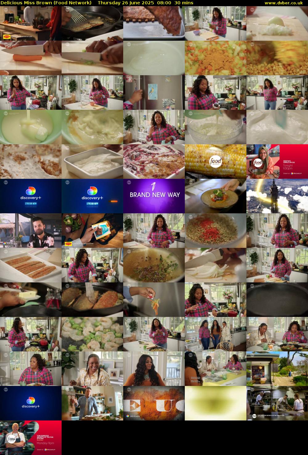 Delicious Miss Brown (Food Network) Thursday 26 June 2025 08:00 - 08:30
