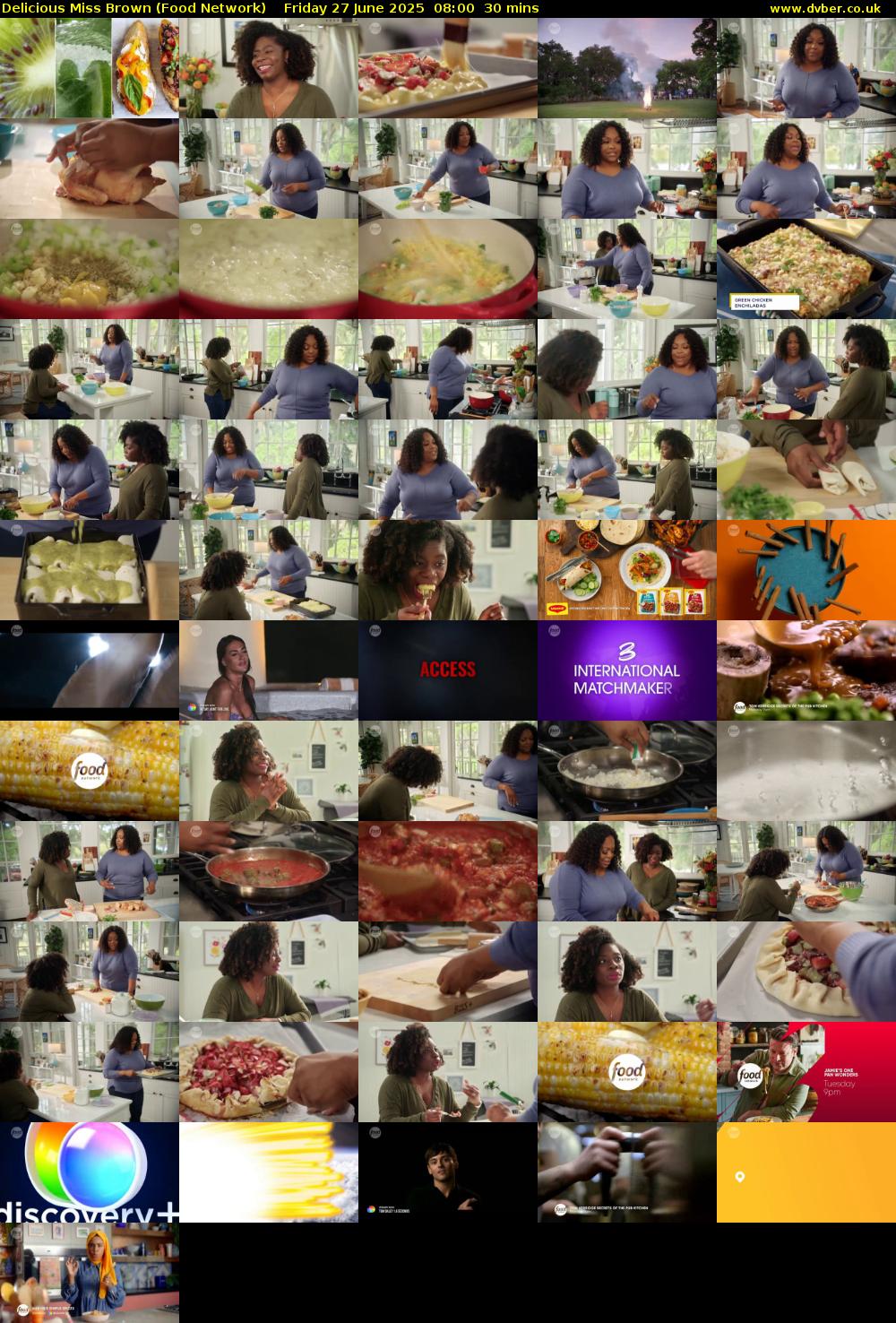 Delicious Miss Brown (Food Network) Friday 27 June 2025 08:00 - 08:30