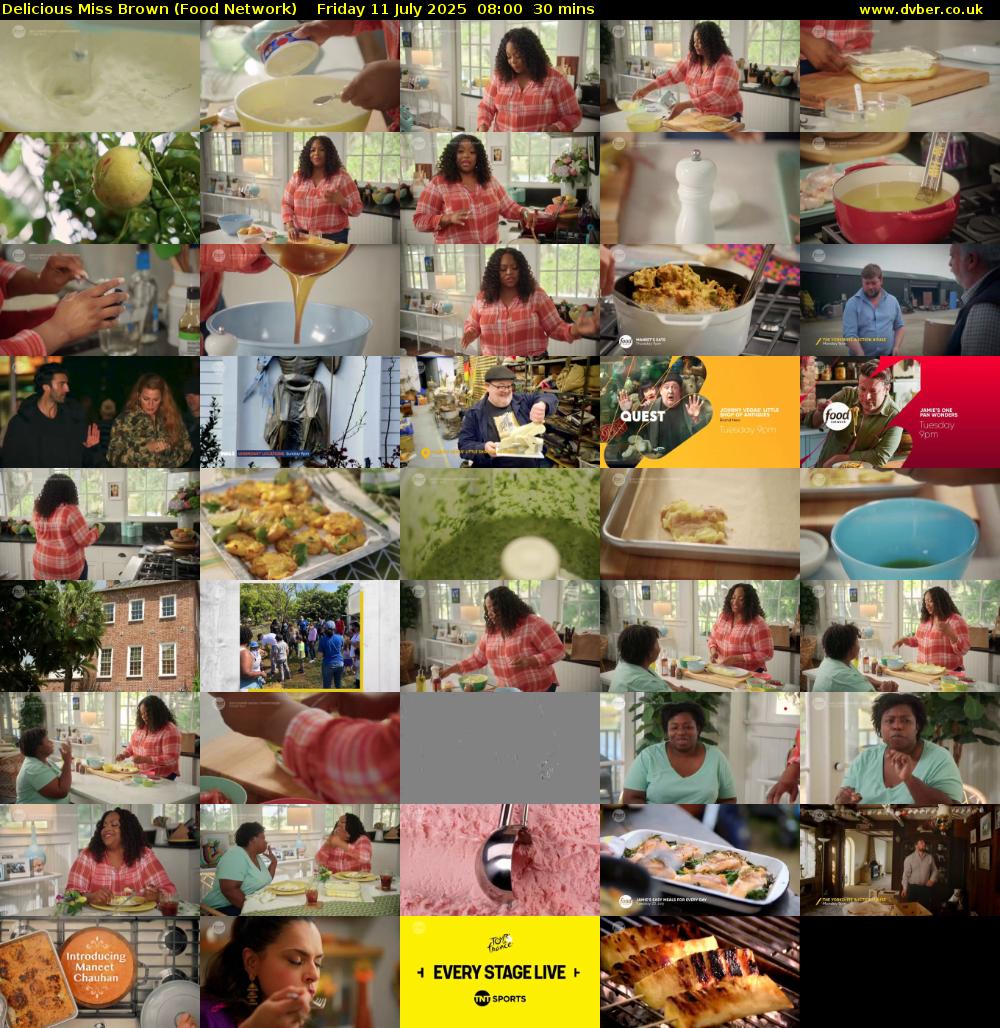 Delicious Miss Brown (Food Network) Friday 11 July 2025 08:00 - 08:30