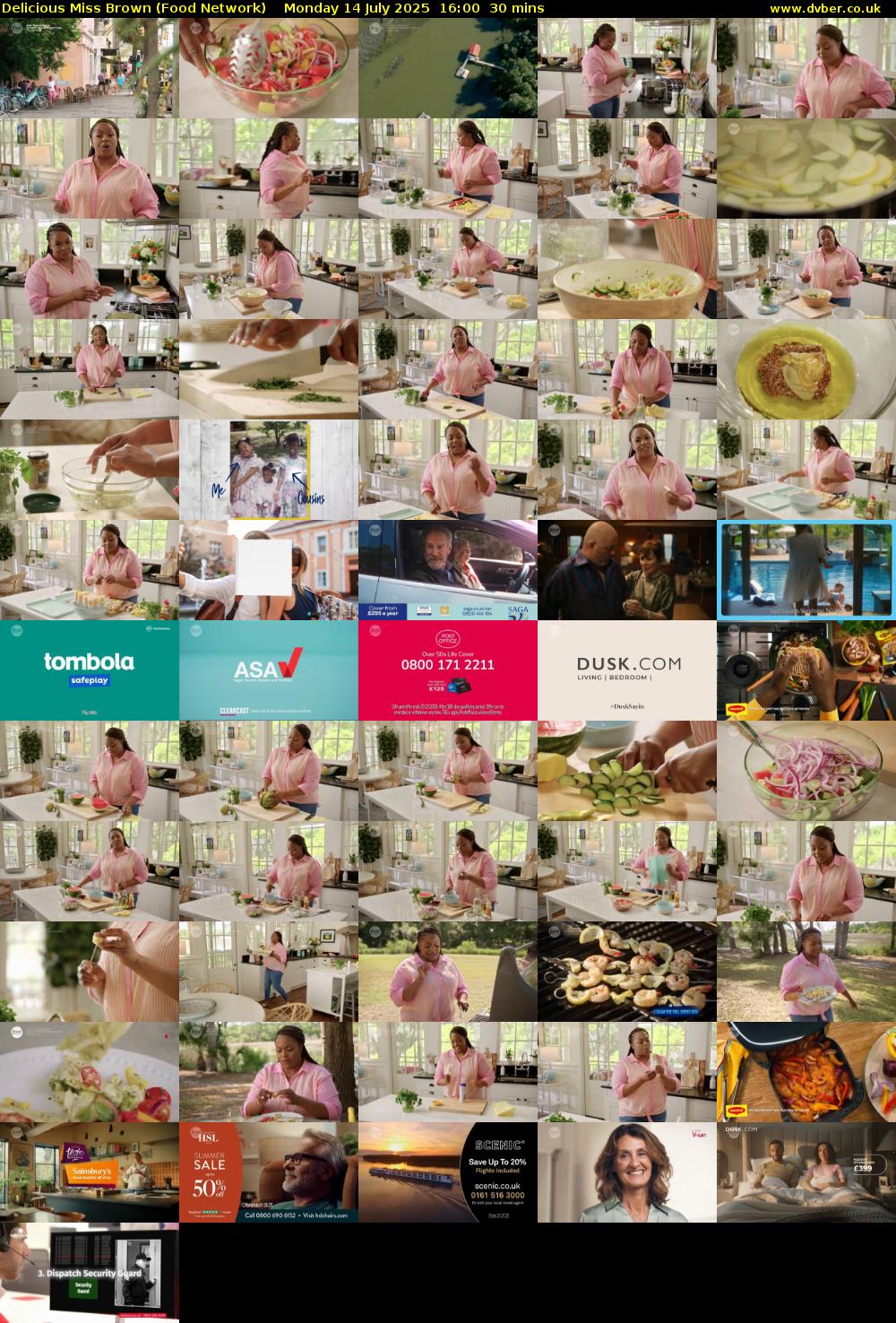 Delicious Miss Brown (Food Network) Monday 14 July 2025 16:00 - 16:30