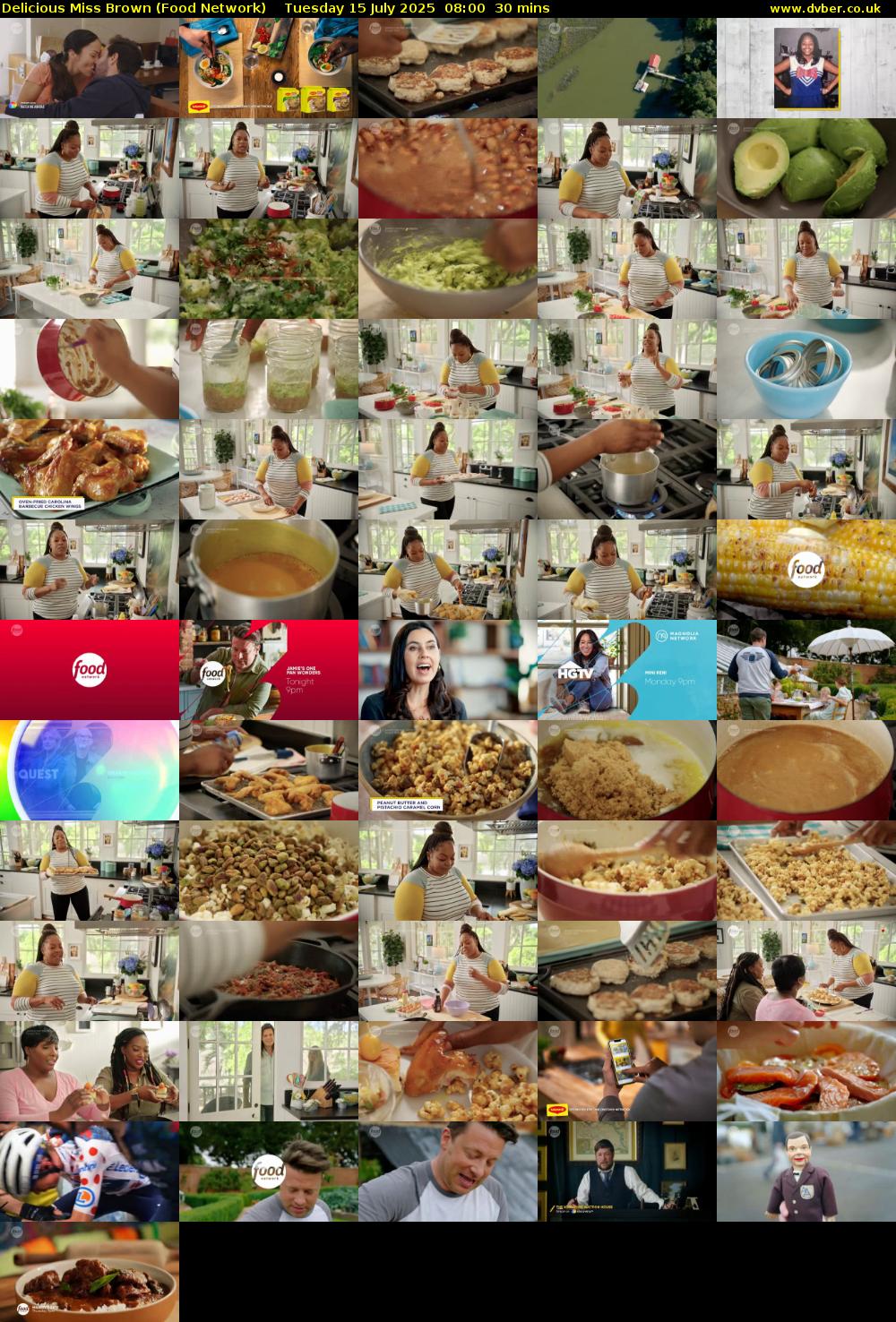 Delicious Miss Brown (Food Network) Tuesday 15 July 2025 08:00 - 08:30