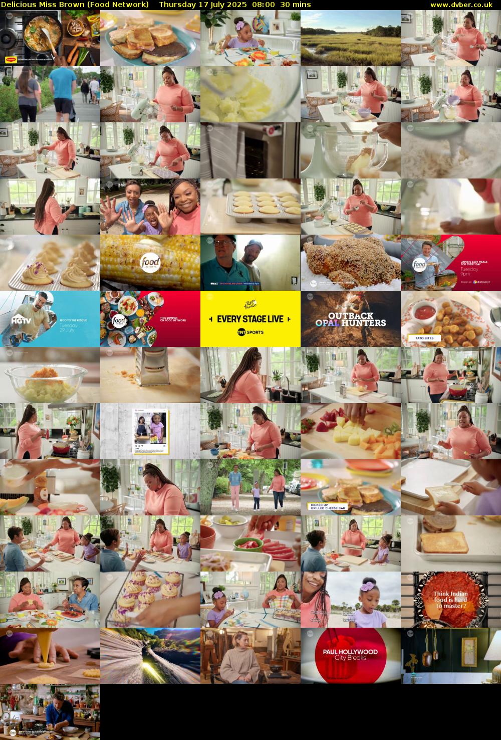 Delicious Miss Brown (Food Network) Thursday 17 July 2025 08:00 - 08:30