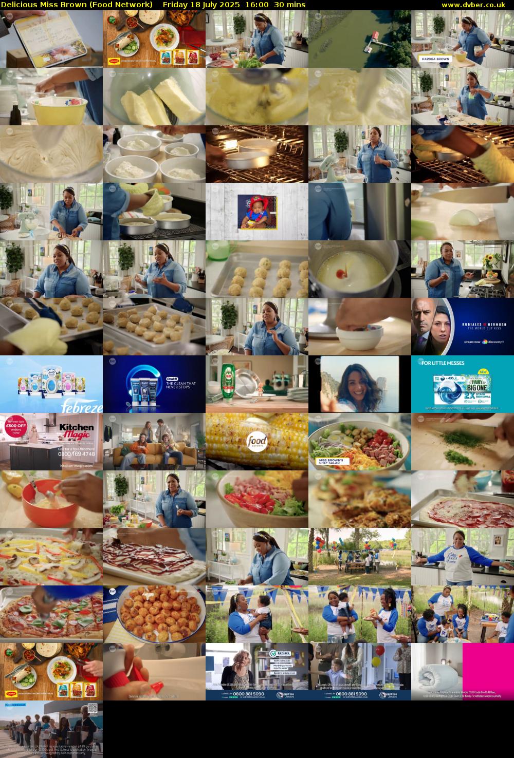 Delicious Miss Brown (Food Network) Friday 18 July 2025 16:00 - 16:30