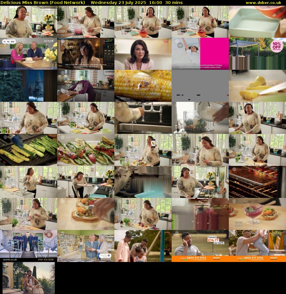 Delicious Miss Brown (Food Network) Wednesday 23 July 2025 16:00 - 16:30