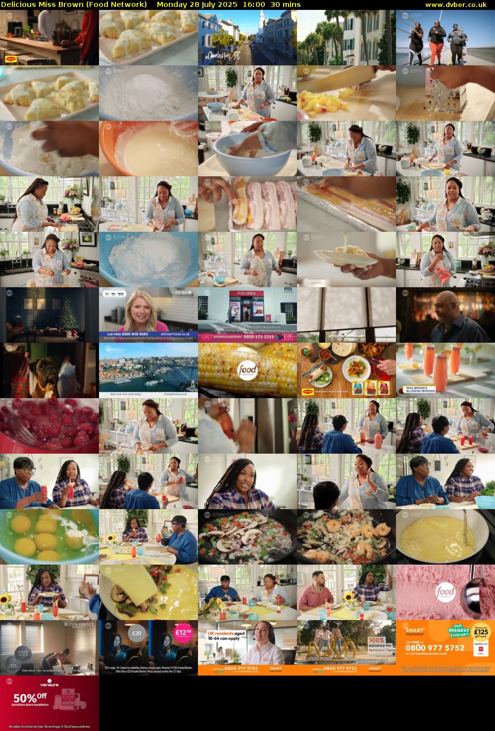Delicious Miss Brown (Food Network) Monday 28 July 2025 16:00 - 16:30