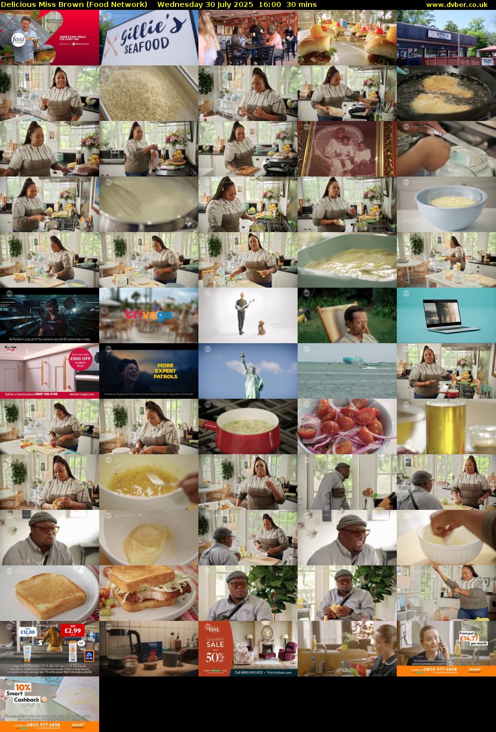 Delicious Miss Brown (Food Network) Wednesday 30 July 2025 16:00 - 16:30