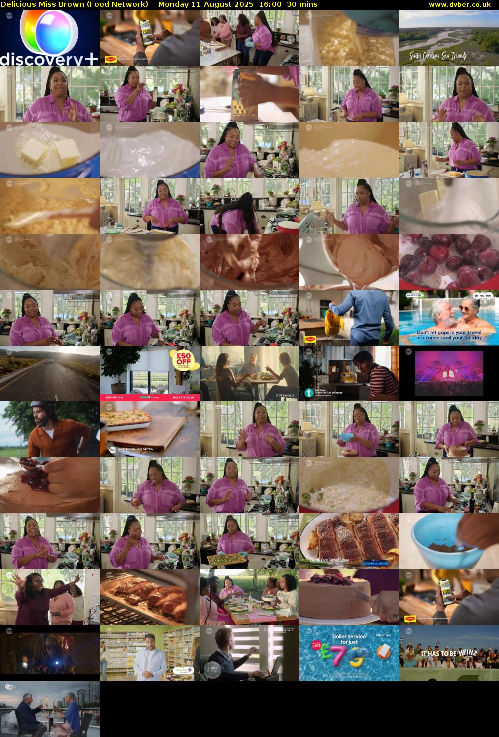 Delicious Miss Brown (Food Network) Monday 11 August 2025 16:00 - 16:30