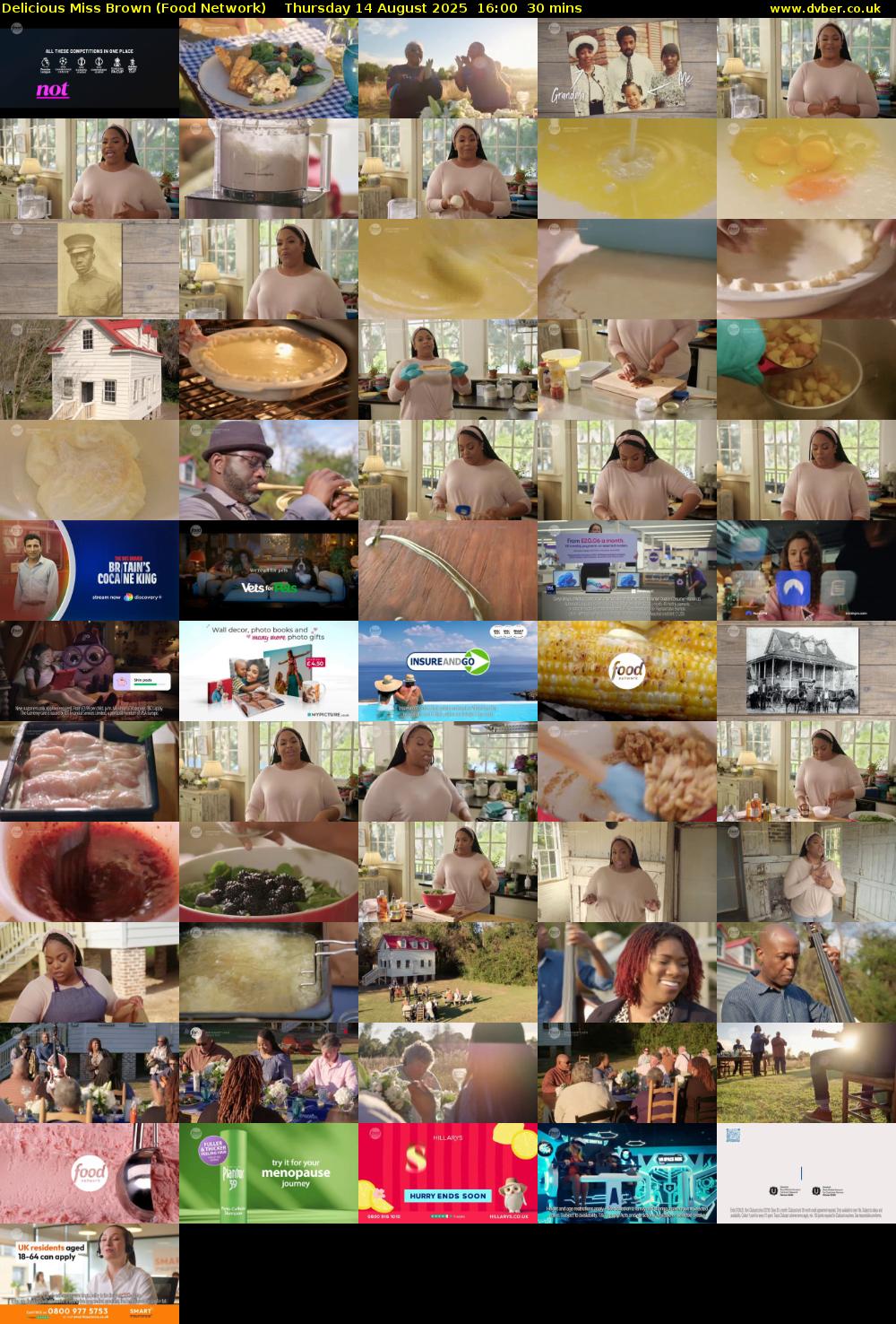 Delicious Miss Brown (Food Network) Thursday 14 August 2025 16:00 - 16:30