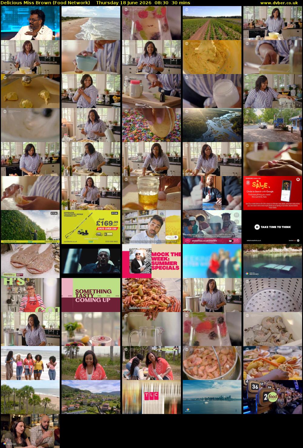 Delicious Miss Brown (Food Network) Thursday 18 June 2026 08:30 - 09:00