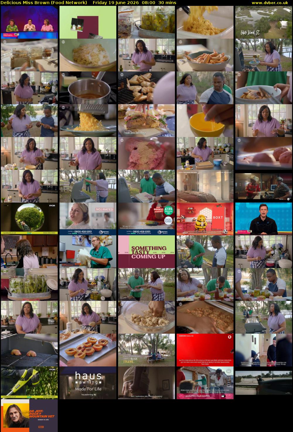 Delicious Miss Brown (Food Network) Friday 19 June 2026 08:00 - 08:30