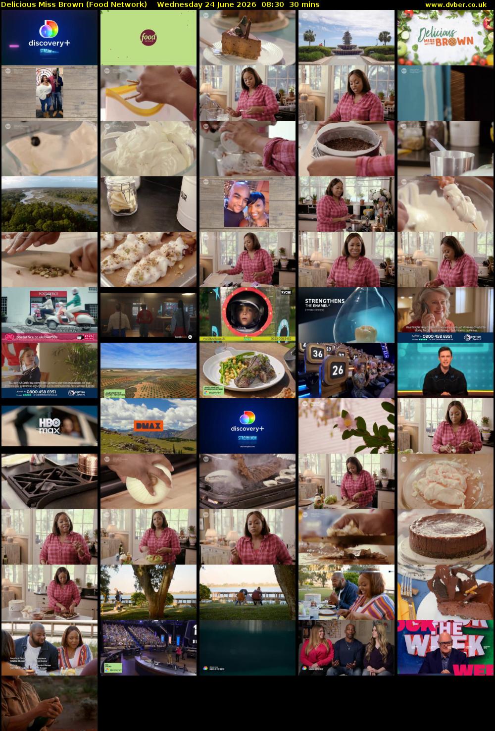 Delicious Miss Brown (Food Network) Wednesday 24 June 2026 08:30 - 09:00
