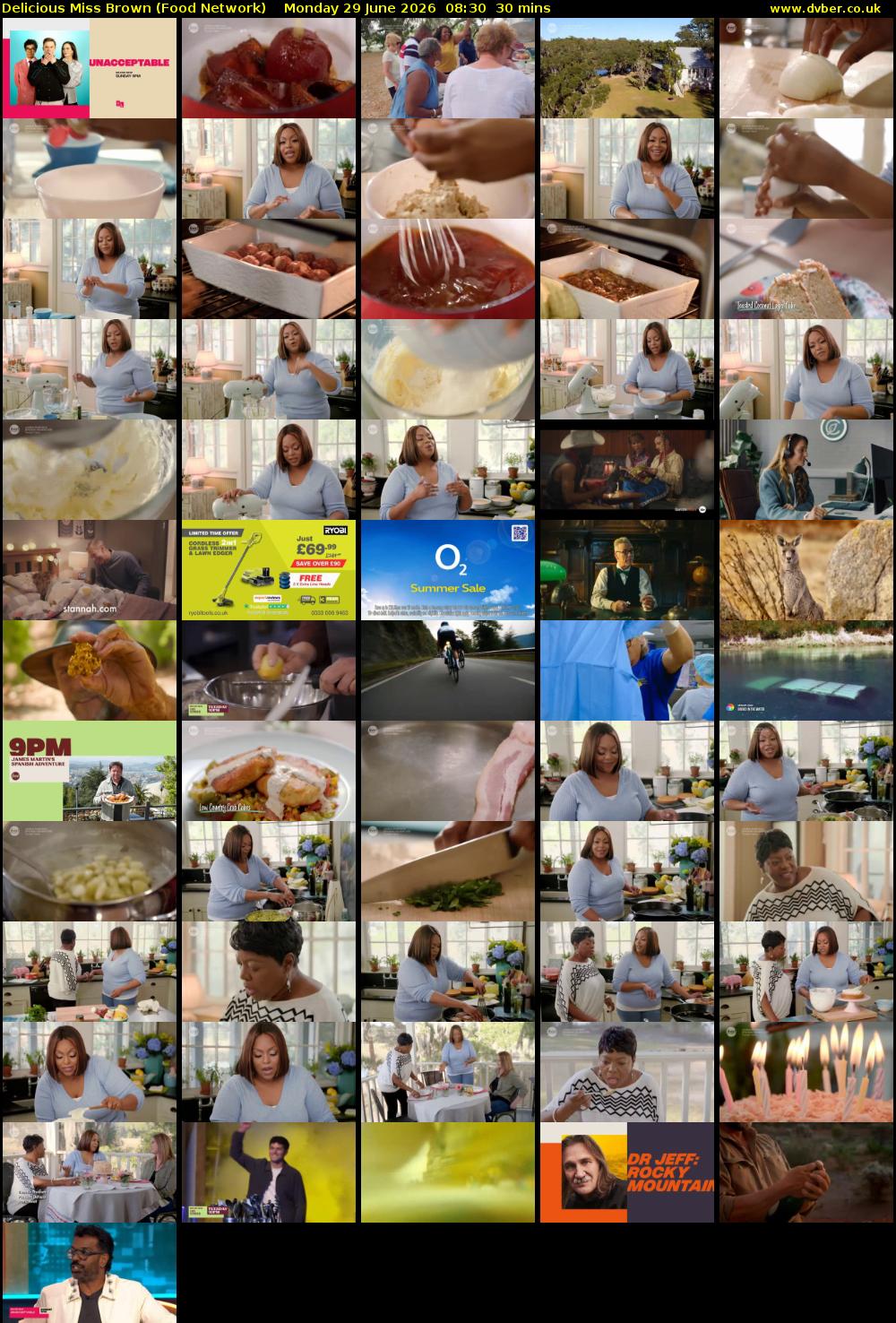 Delicious Miss Brown (Food Network) Monday 29 June 2026 08:30 - 09:00