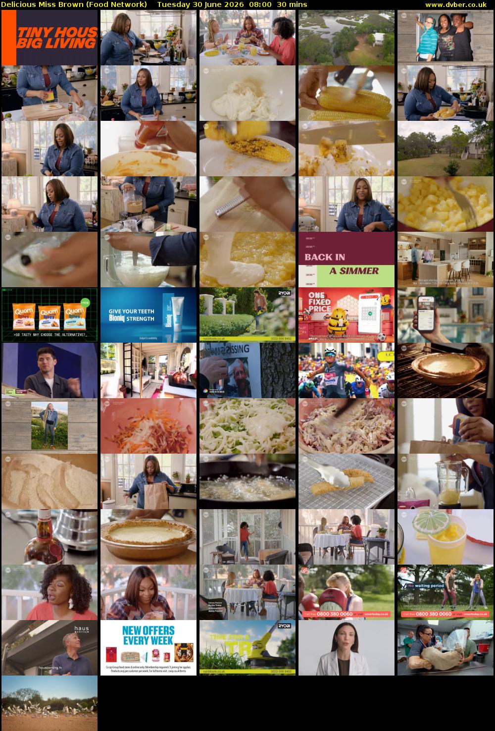 Delicious Miss Brown (Food Network) Tuesday 30 June 2026 08:00 - 08:30