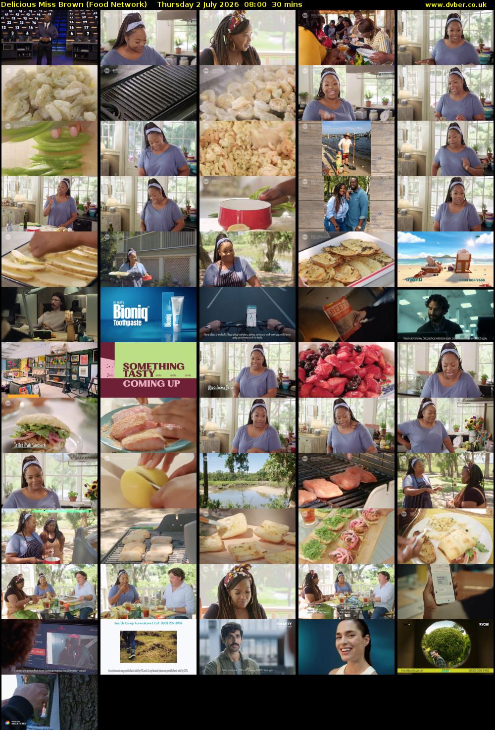 Delicious Miss Brown (Food Network) Thursday 2 July 2026 08:00 - 08:30