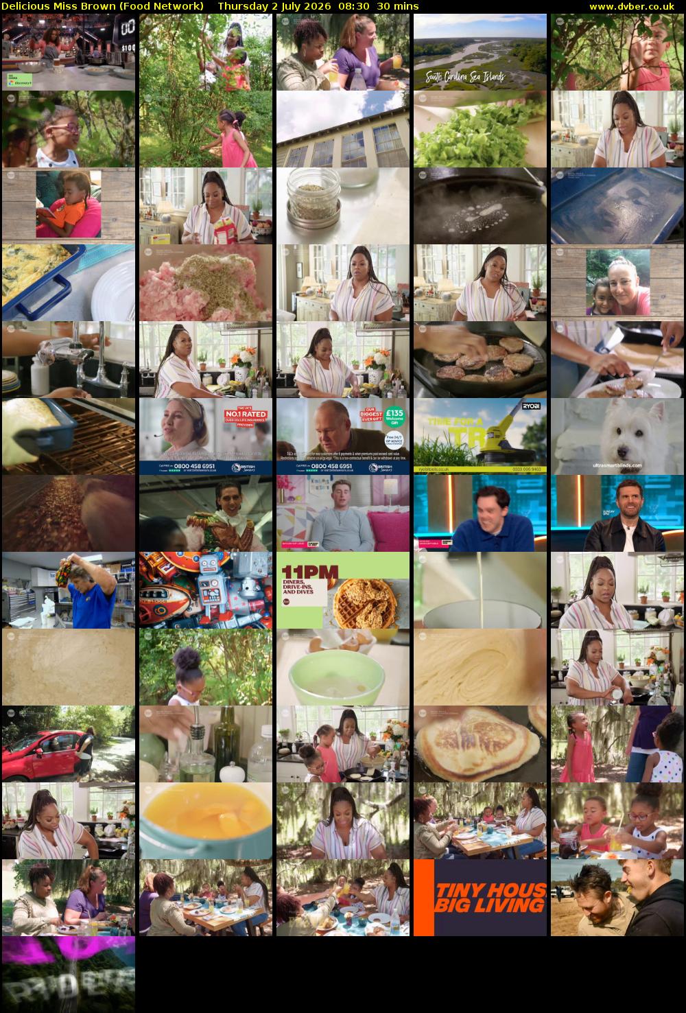 Delicious Miss Brown (Food Network) Thursday 2 July 2026 08:30 - 09:00