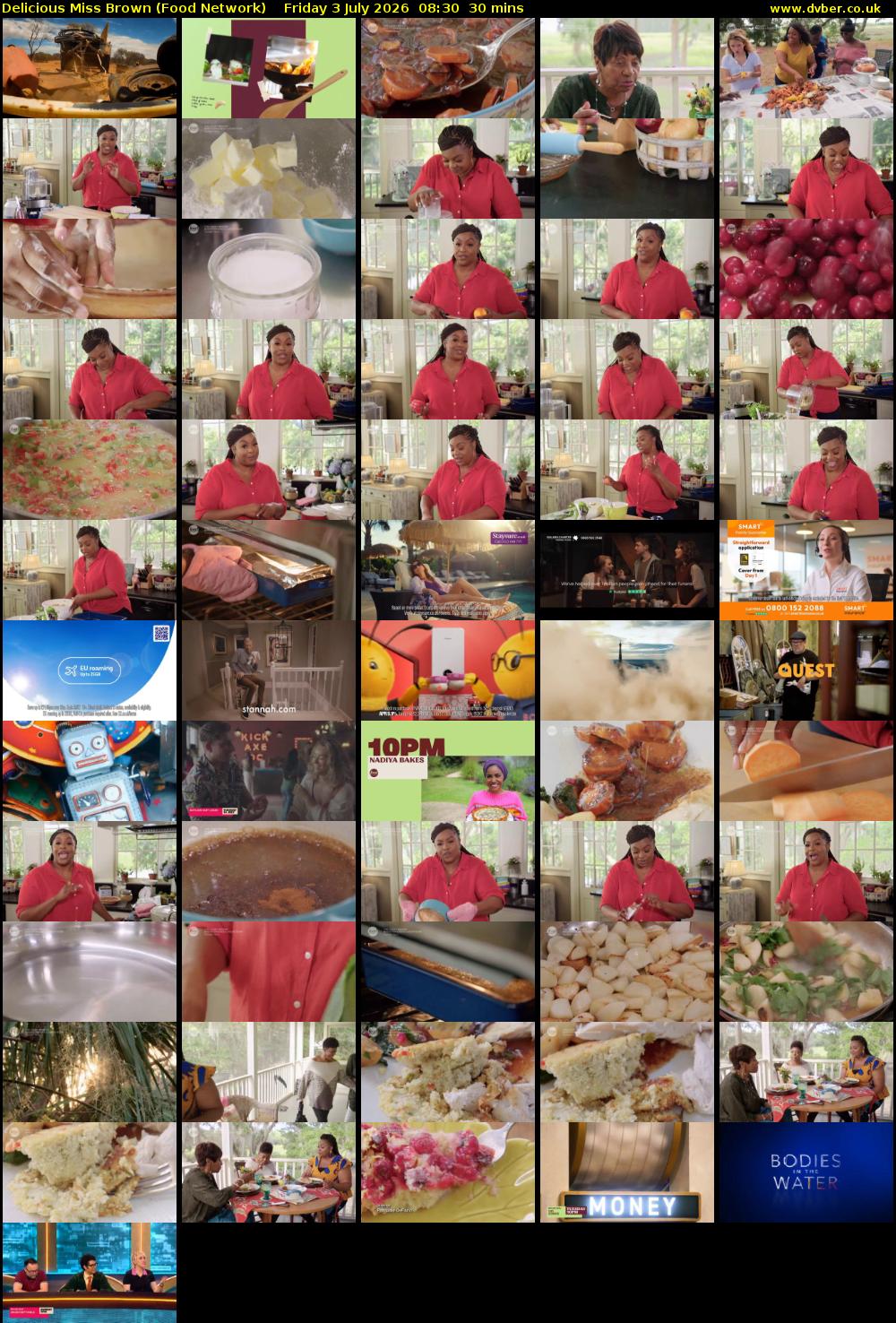 Delicious Miss Brown (Food Network) Friday 3 July 2026 08:30 - 09:00