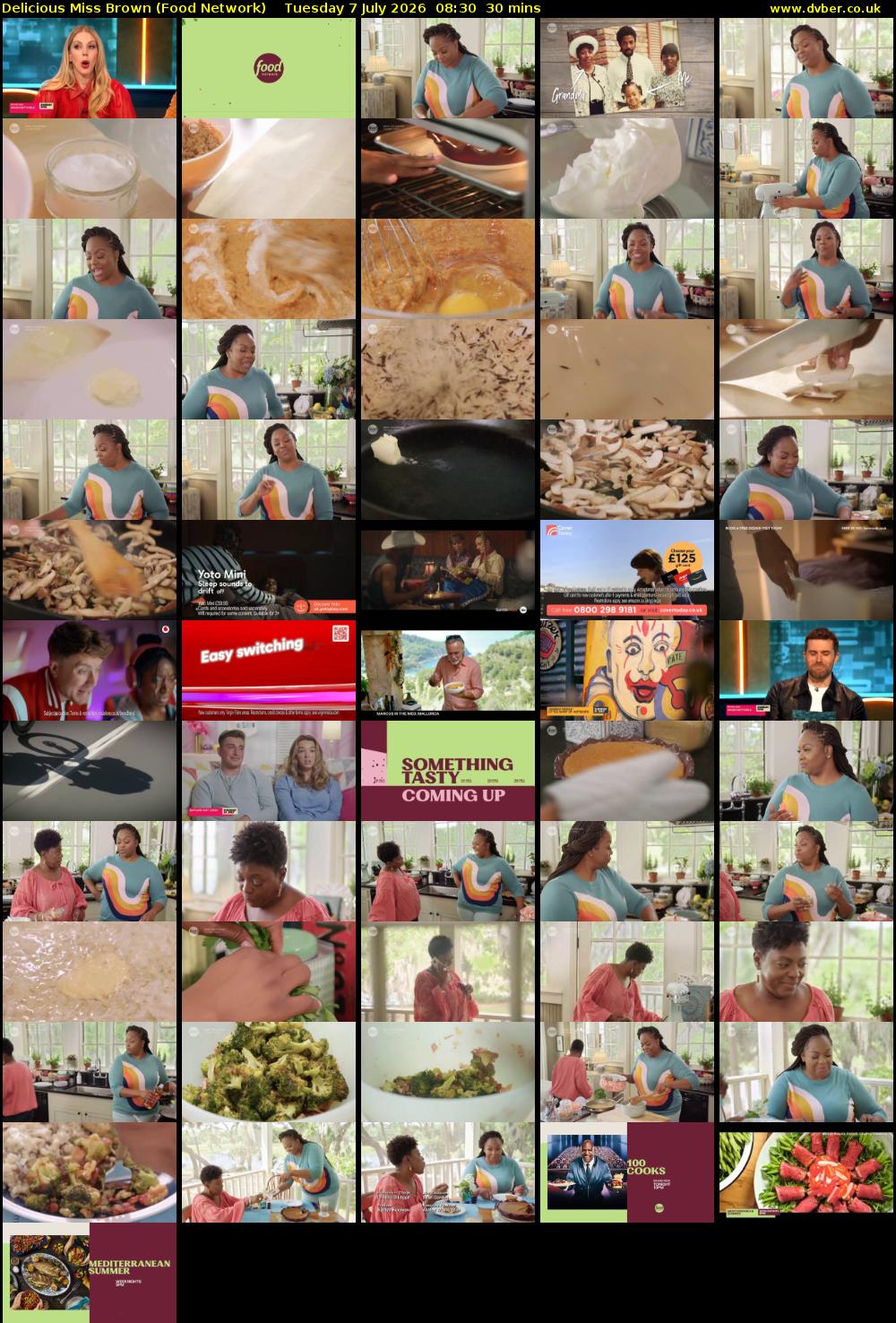 Delicious Miss Brown (Food Network) Tuesday 7 July 2026 08:30 - 09:00