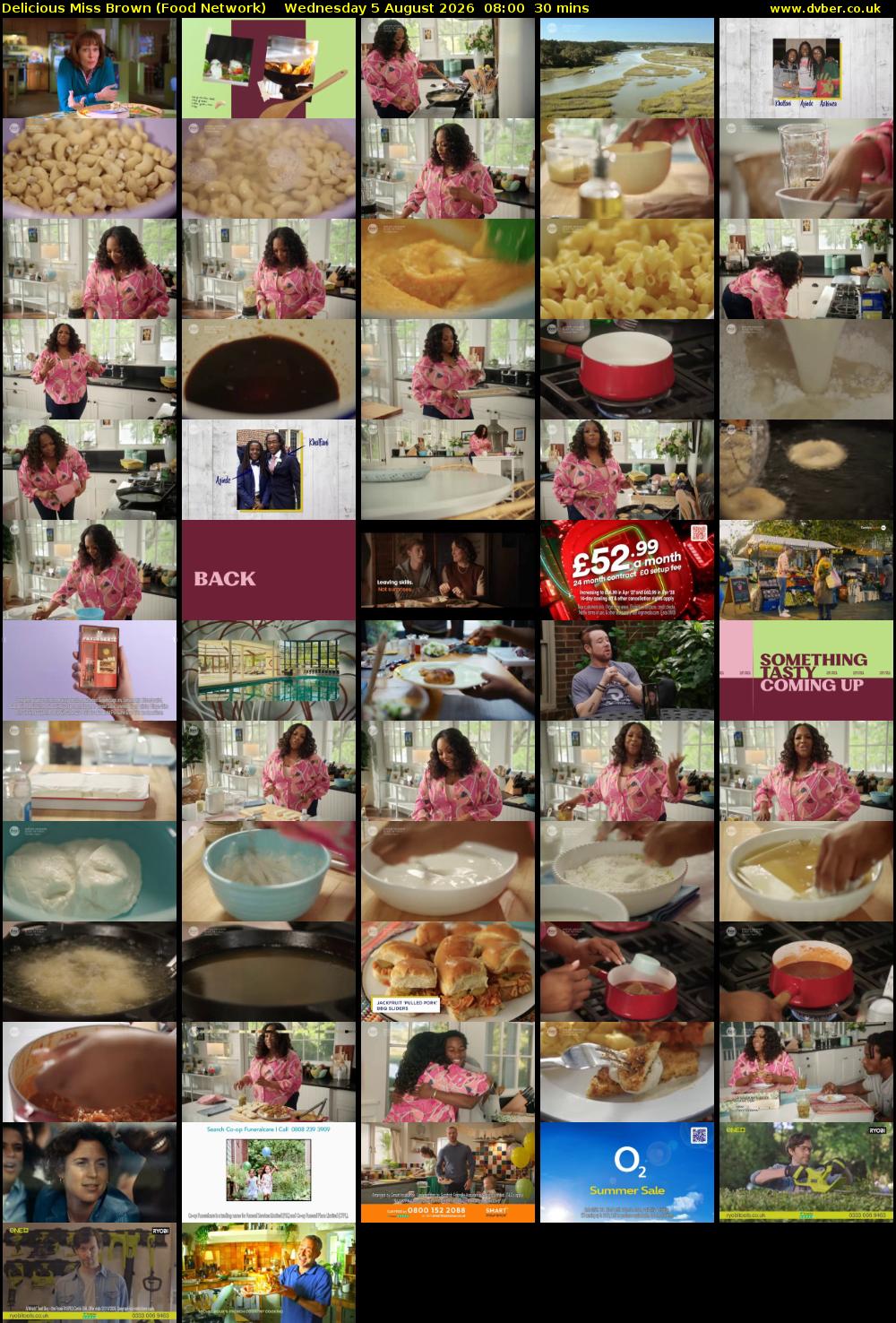 Delicious Miss Brown (Food Network) Wednesday 5 August 2026 08:00 - 08:30