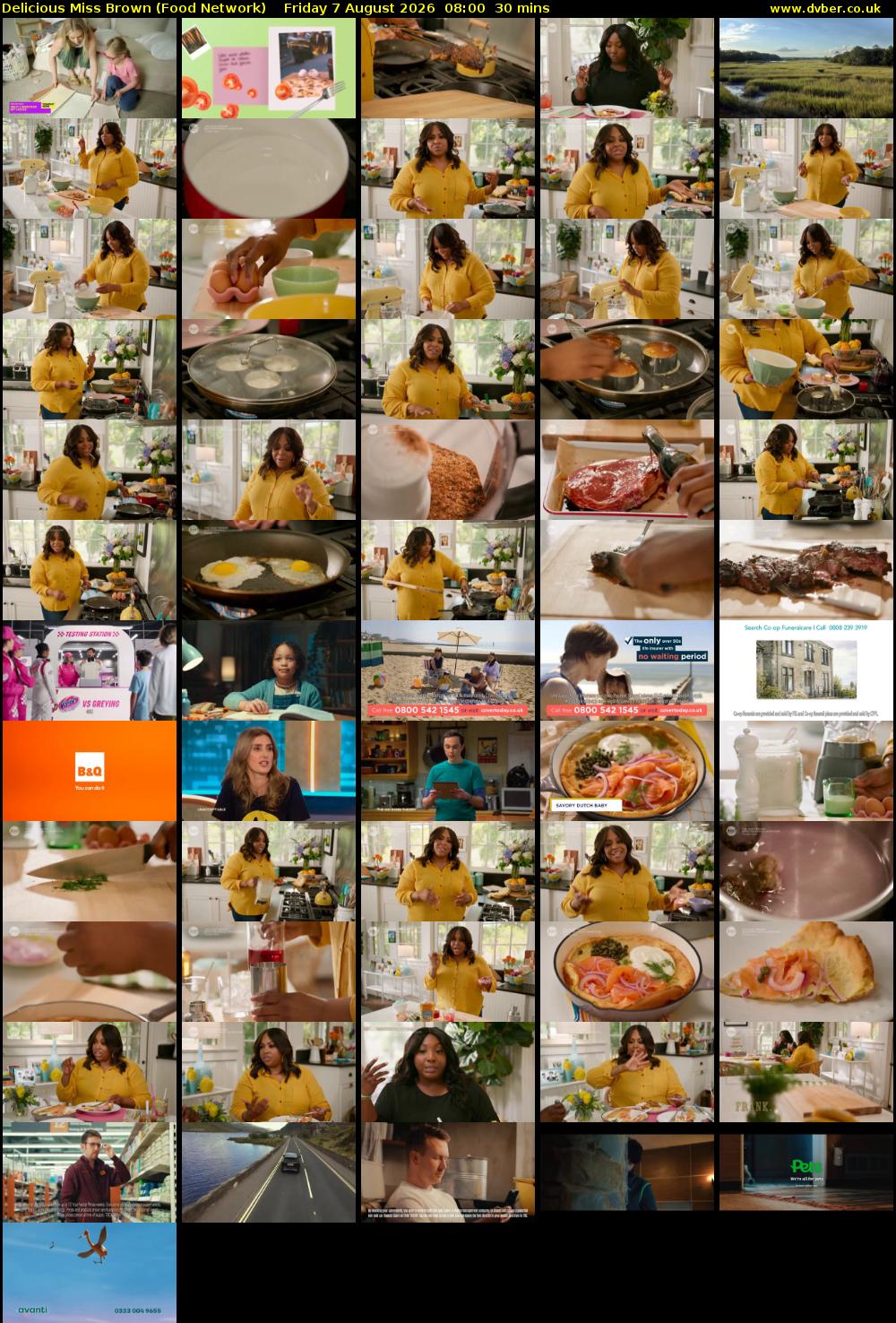 Delicious Miss Brown (Food Network) Friday 7 August 2026 08:00 - 08:30