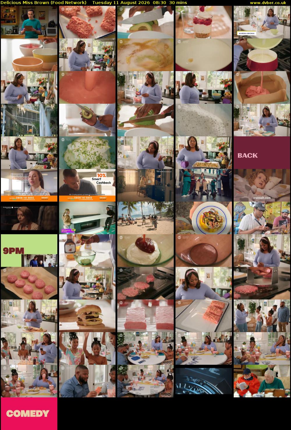 Delicious Miss Brown (Food Network) Tuesday 11 August 2026 08:30 - 09:00