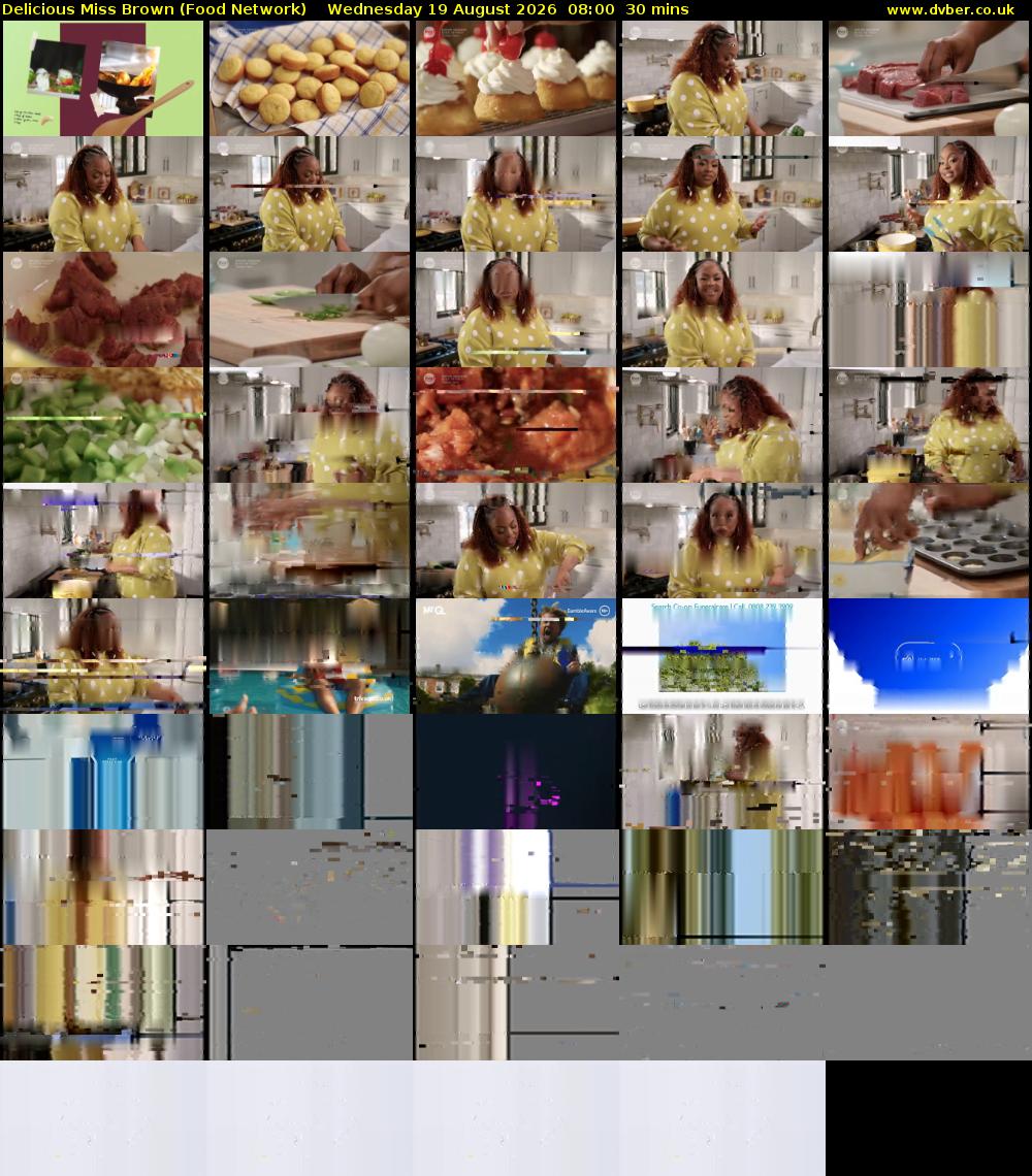 Delicious Miss Brown (Food Network) Wednesday 19 August 2026 08:00 - 08:30