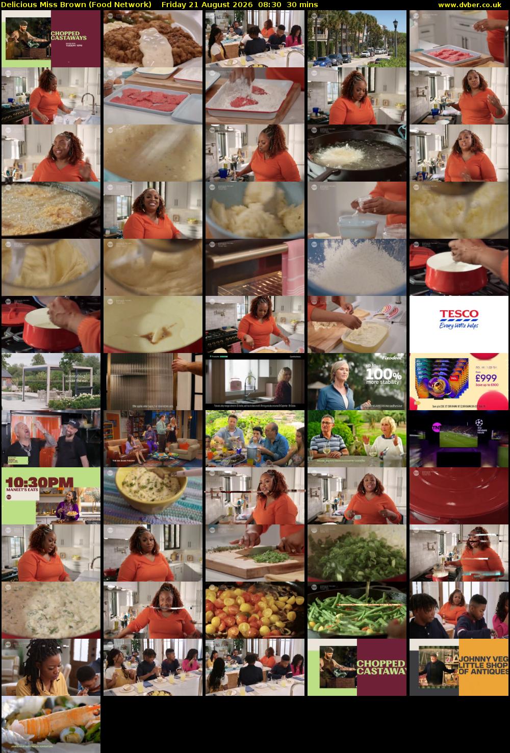Delicious Miss Brown (Food Network) Friday 21 August 2026 08:30 - 09:00