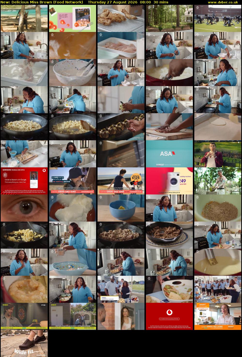 Delicious Miss Brown (Food Network) Thursday 27 August 2026 08:00 - 08:30