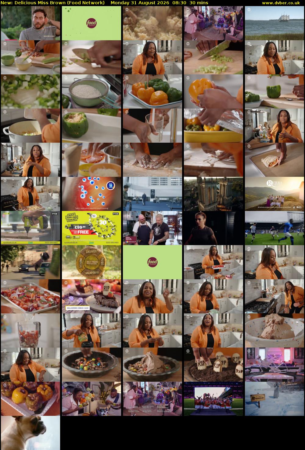 Delicious Miss Brown (Food Network) Monday 31 August 2026 08:30 - 09:00