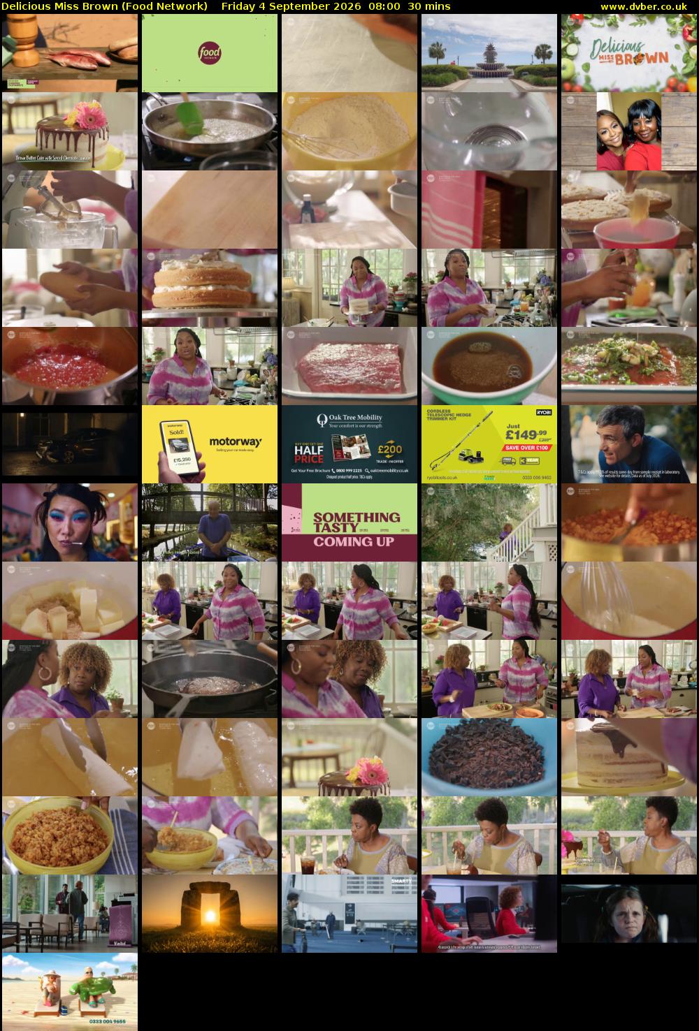 Delicious Miss Brown (Food Network) Friday 4 September 2026 08:00 - 08:30