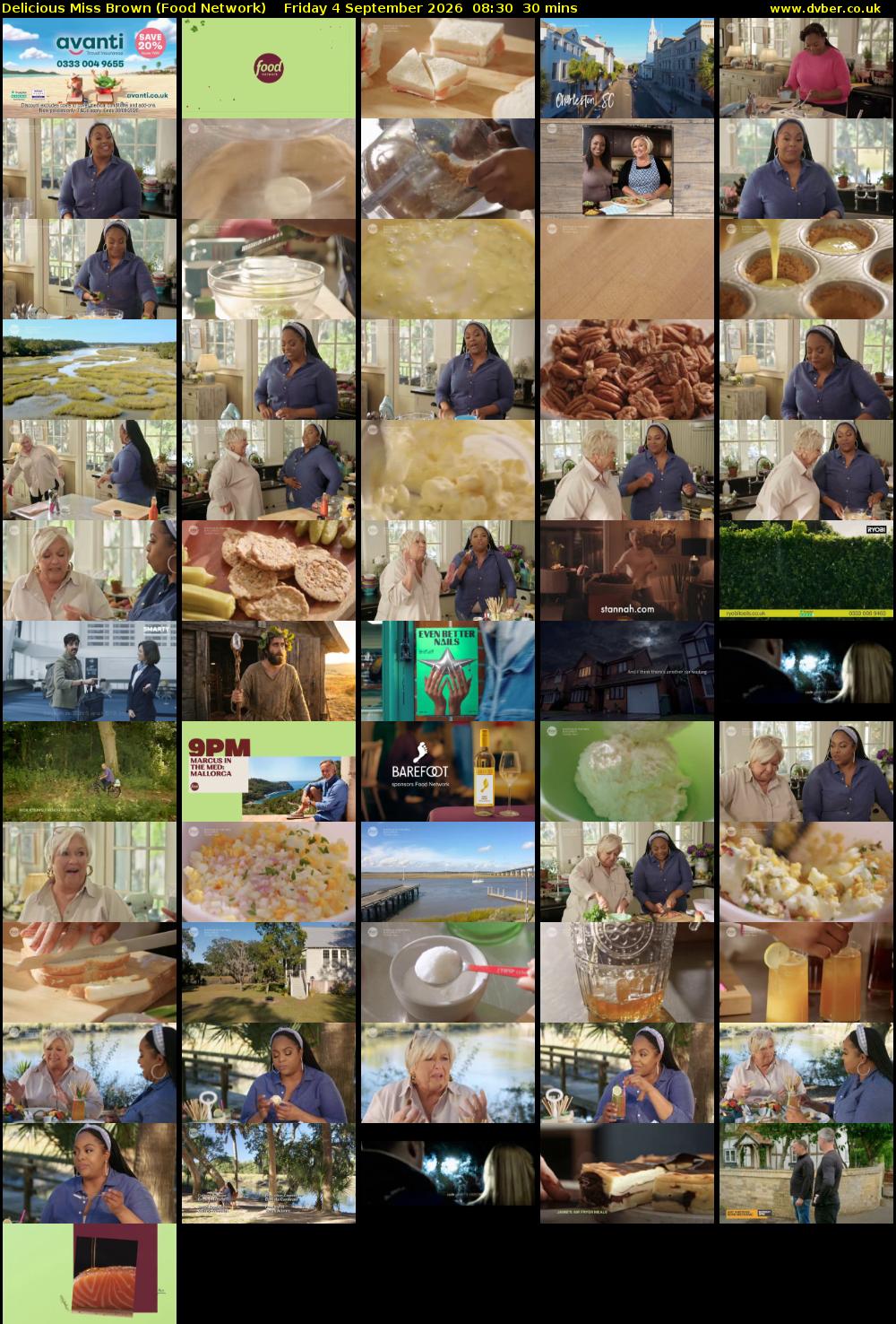 Delicious Miss Brown (Food Network) Friday 4 September 2026 08:30 - 09:00