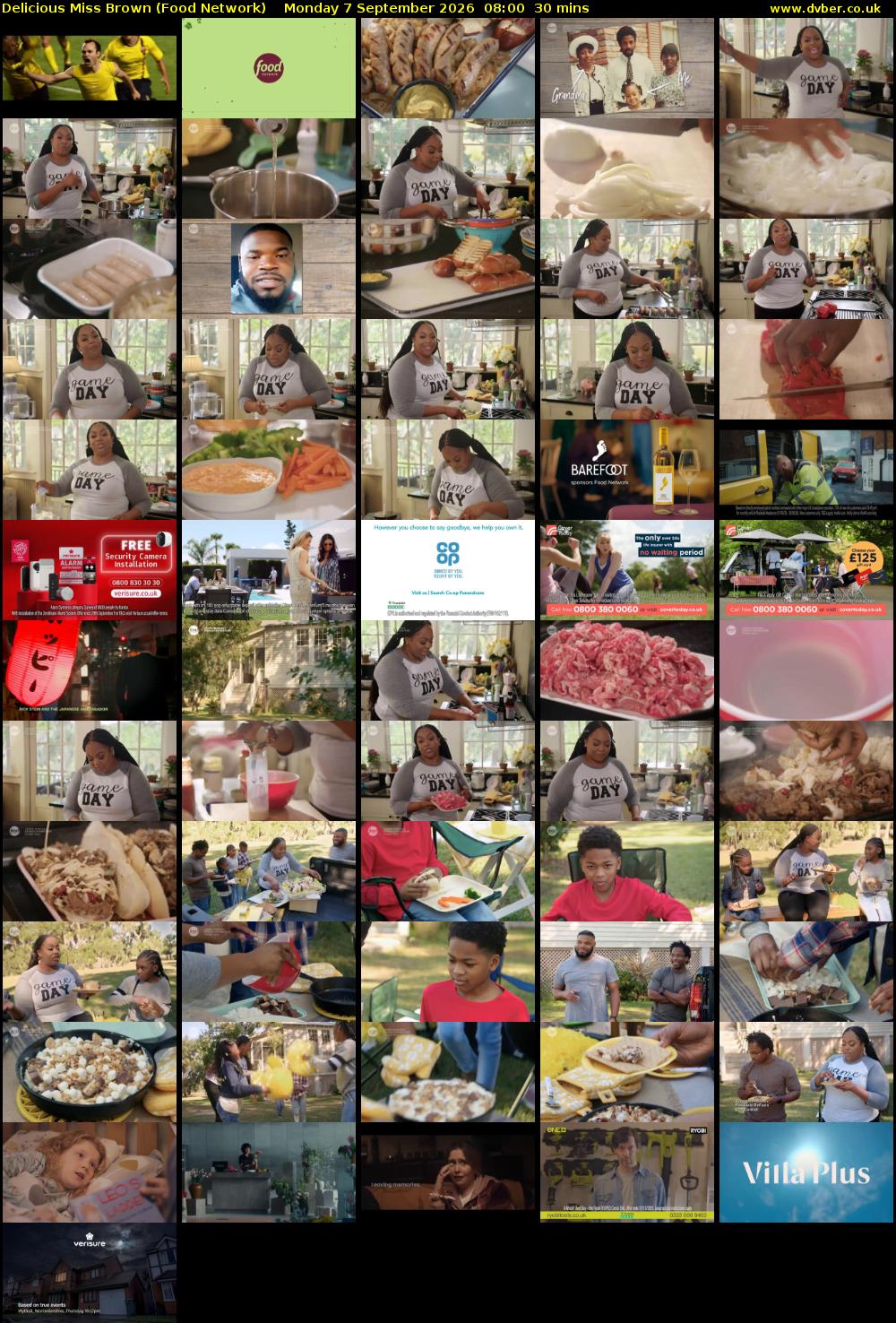 Delicious Miss Brown (Food Network) Monday 7 September 2026 08:00 - 08:30