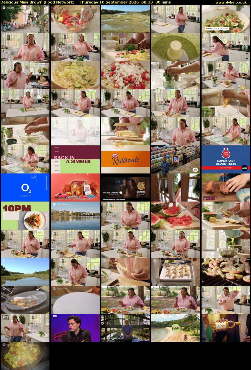 Delicious Miss Brown (Food Network) Thursday 10 September 2026 08:30 - 09:00
