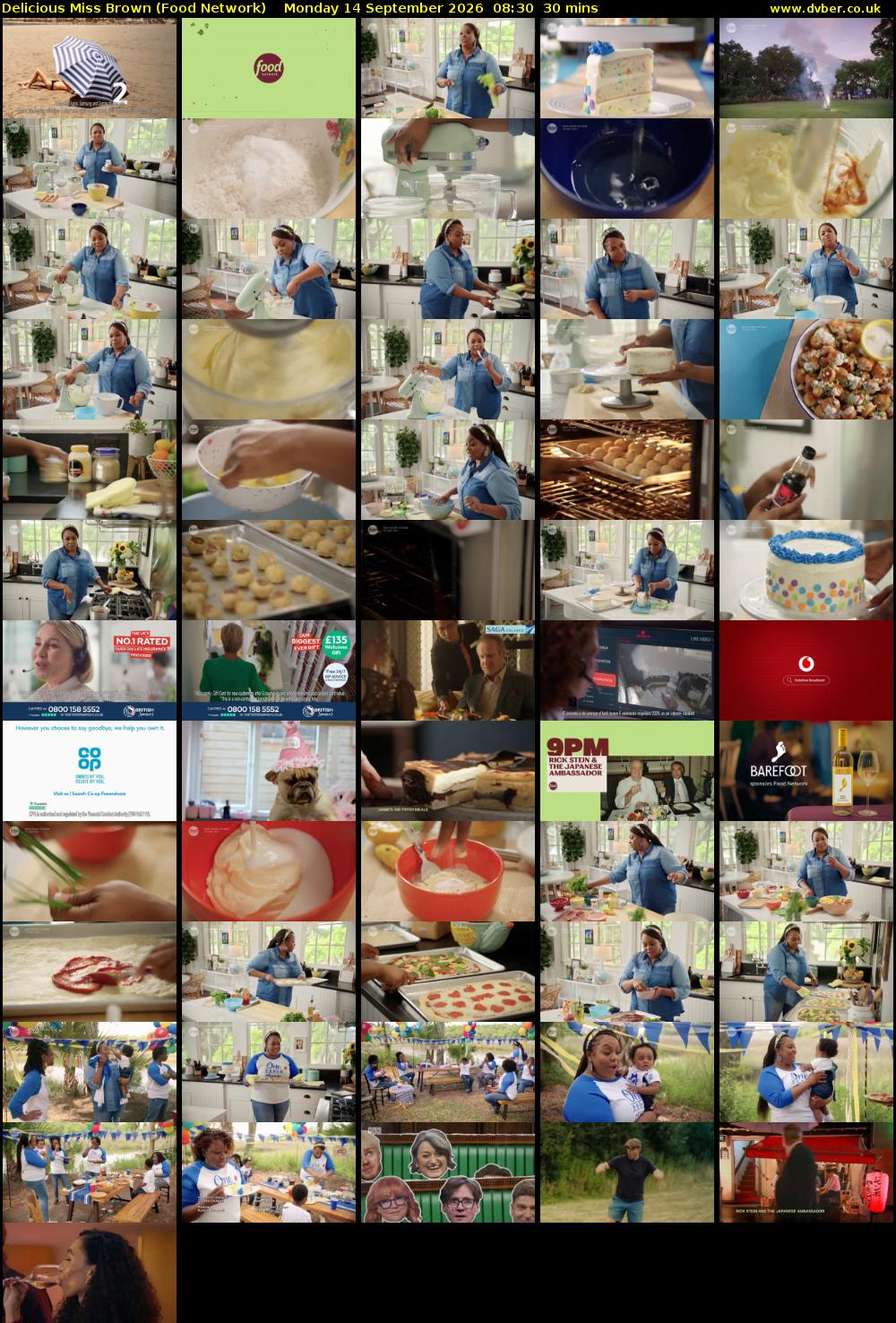 Delicious Miss Brown (Food Network) Monday 14 September 2026 08:30 - 09:00