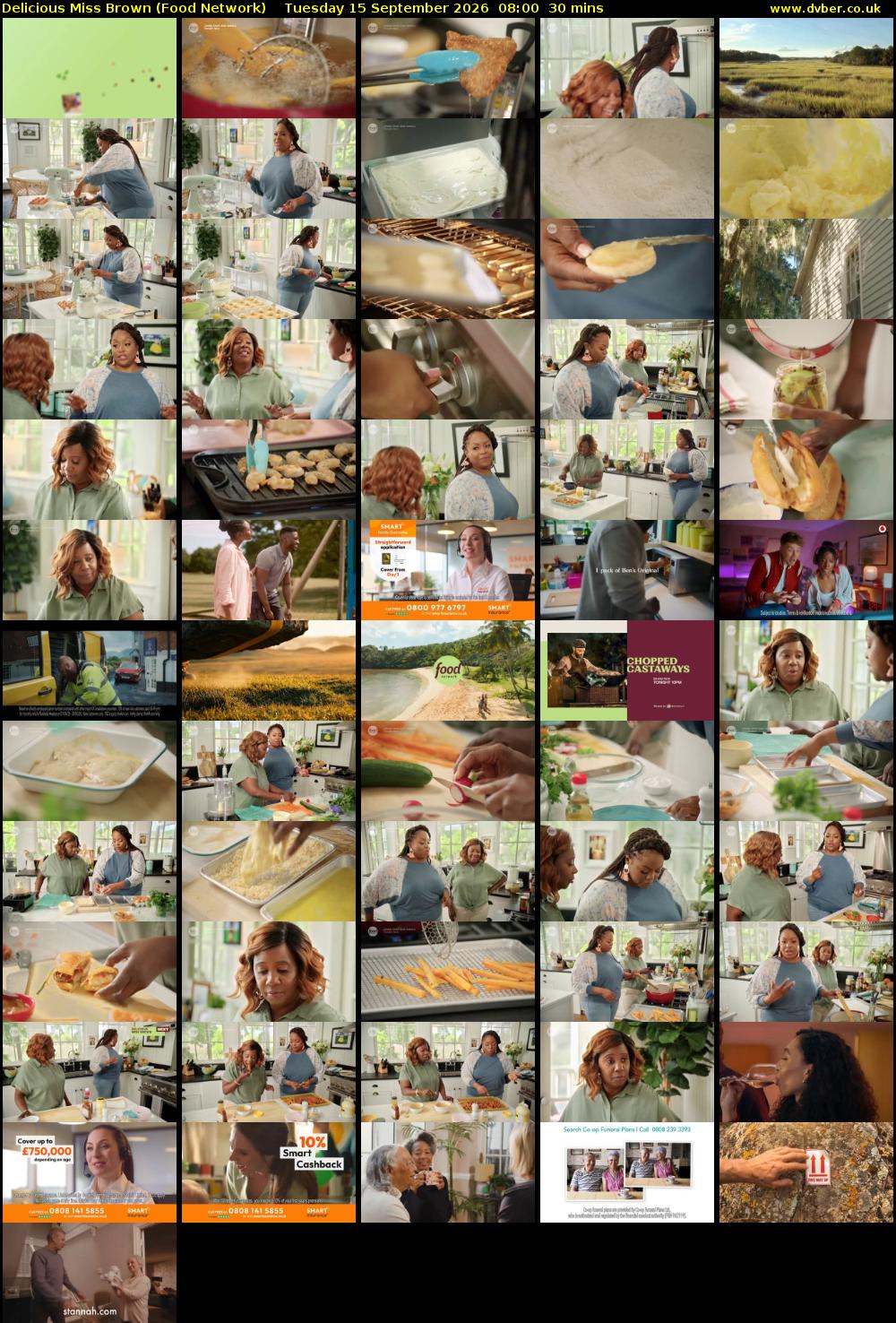 Delicious Miss Brown (Food Network) Tuesday 15 September 2026 08:00 - 08:30