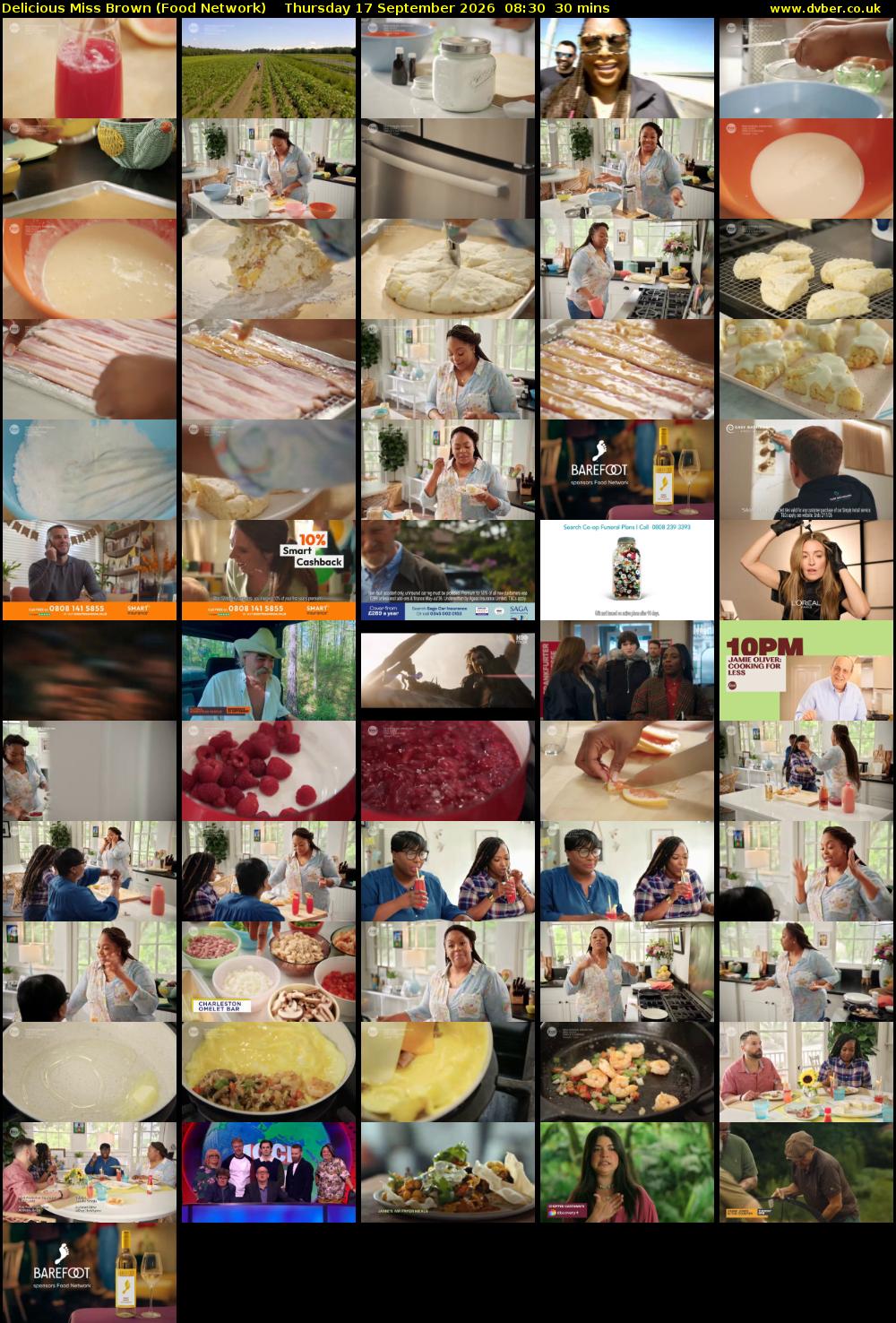 Delicious Miss Brown (Food Network) Thursday 17 September 2026 08:30 - 09:00