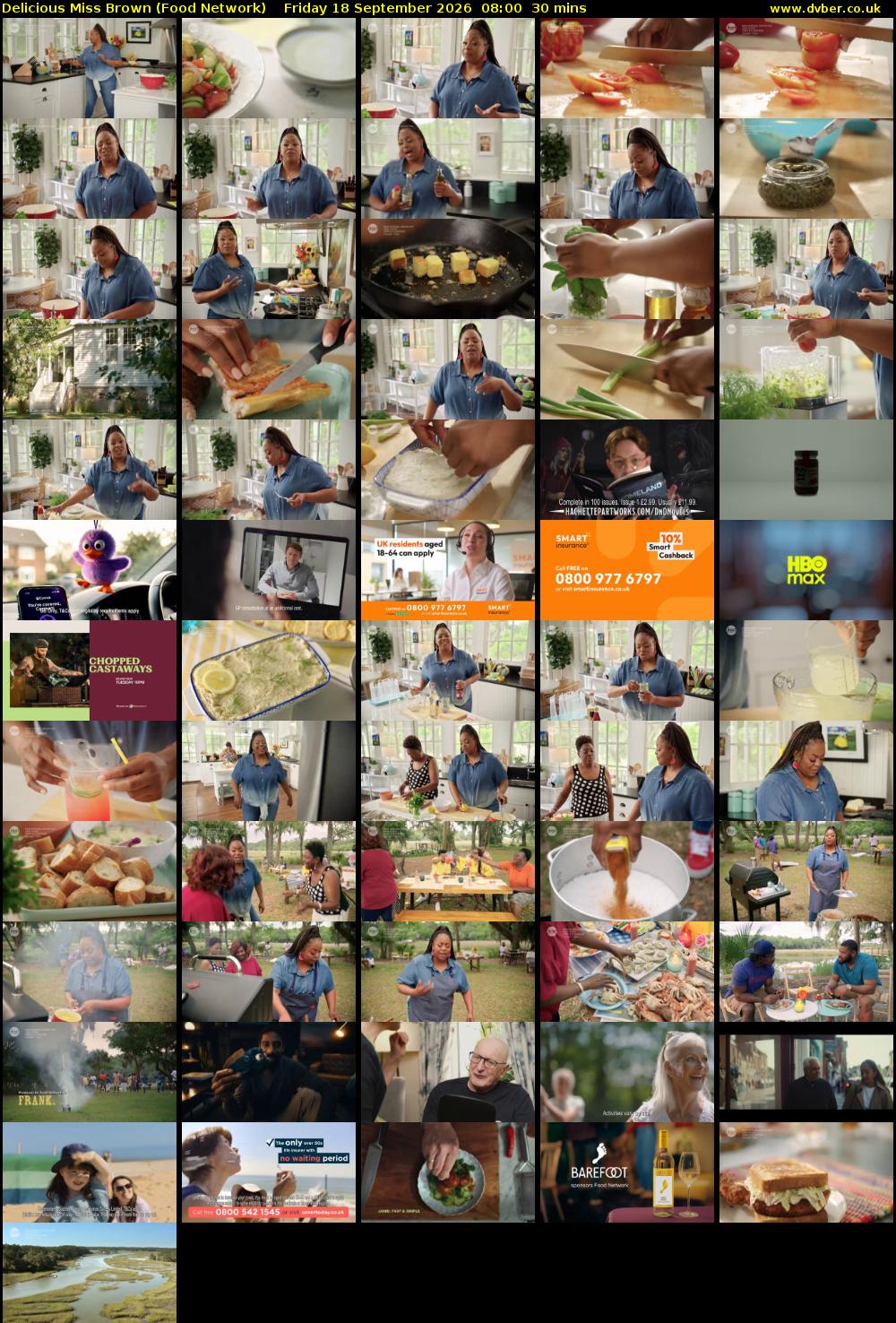 Delicious Miss Brown (Food Network) Friday 18 September 2026 08:00 - 08:30