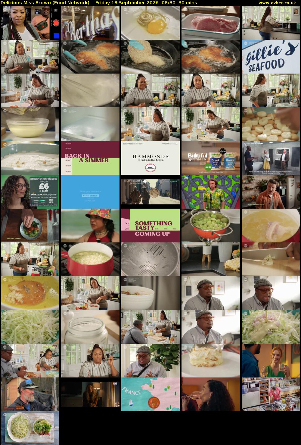 Delicious Miss Brown (Food Network) Friday 18 September 2026 08:30 - 09:00