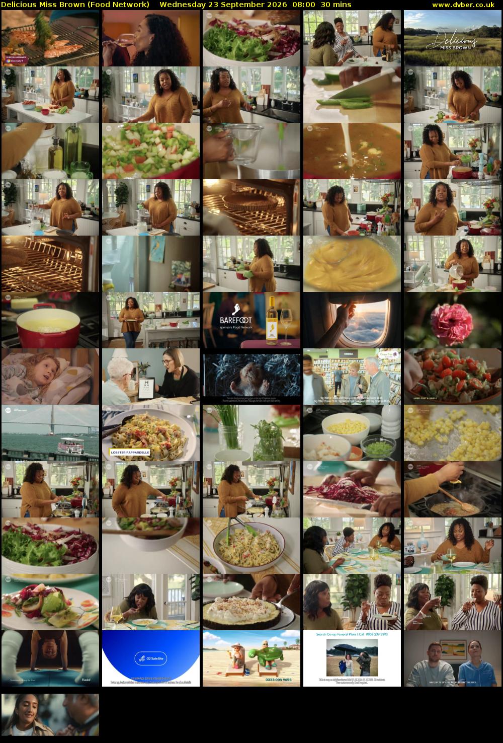 Delicious Miss Brown (Food Network) Wednesday 23 September 2026 08:00 - 08:30