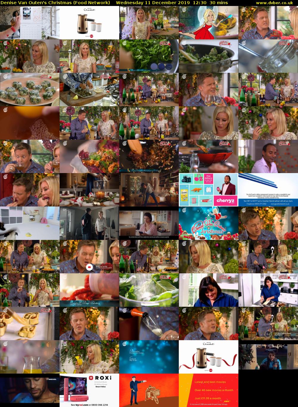 Denise Van Outen's Christmas (Food Network) Wednesday 11 December 2019 12:30 - 13:00